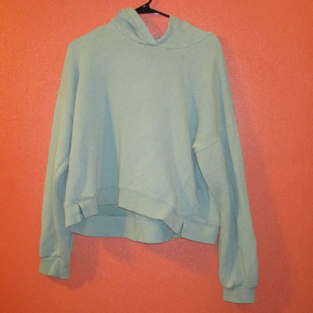 Madewell Hoodie Woman Large Green Outdoors Travel Vacation Boat Cruise Hoodie